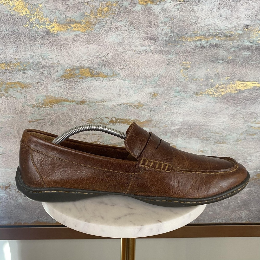 Born Shoes Mens Size 11 Brown Leather Penny Loafers Slip On Casual Comfort - Picture 5 of 11